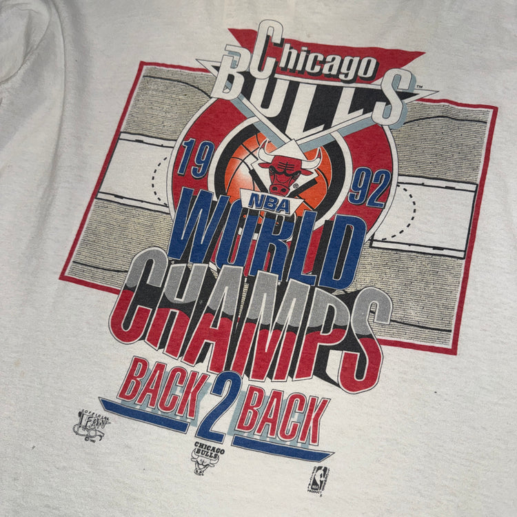 1992 B2B Champs Chicago Bulls Tee Sz M