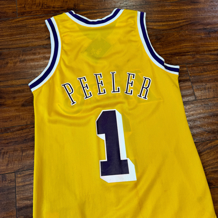 Champion Los Angeles Lakers Anthony Peeler Jersey Sz S