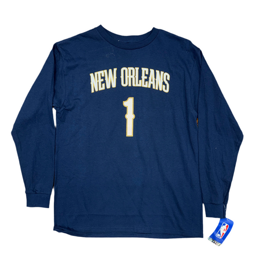 NWT New Orleans Pelicans Zion Williamson Long Sleeve Sz YL