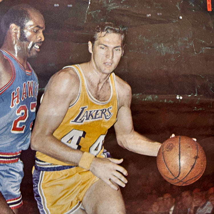 Lakers 1970 Jerry West Poster