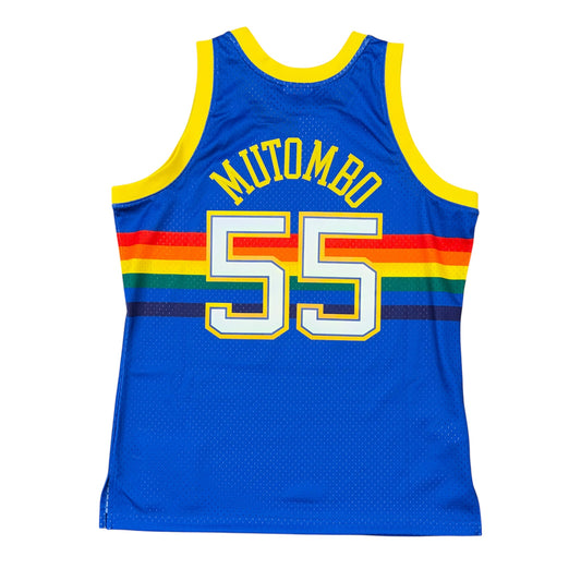 Mitchell & Ness Denver Dikembe Mutombo Jersey Sz L