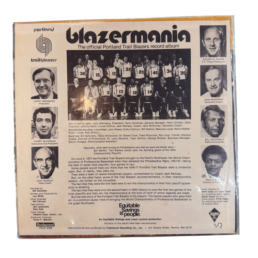 1976-77 Portland Trail Blazers Mania Vinyl