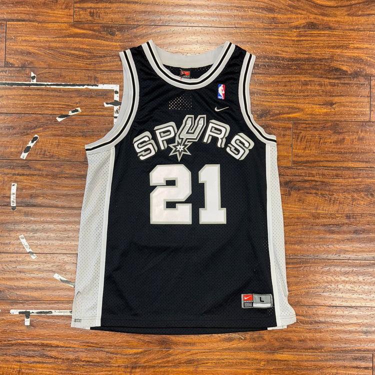 Nike San Antonio Spurs Tim Duncan Jersey Sz L