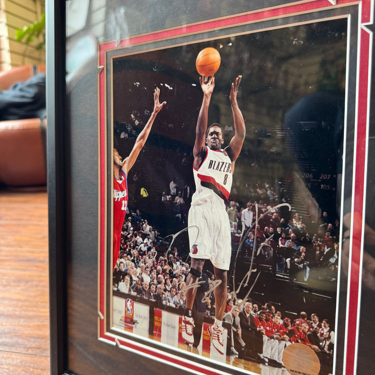 2006 Trail Blazers Martell Webster Autographed Plaque