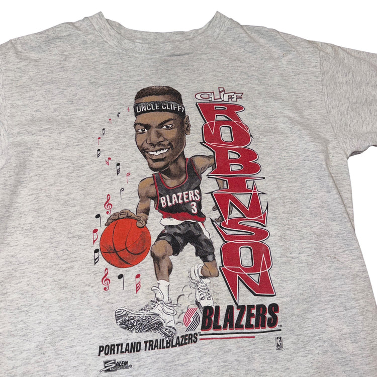 Salem Sportswear 90’s Portland Trail Blazers Unlce Cliffy Charcuterie Tee Sz L