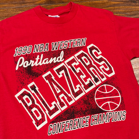 1990 Portland Trail Blazers WCC Tee Sz L