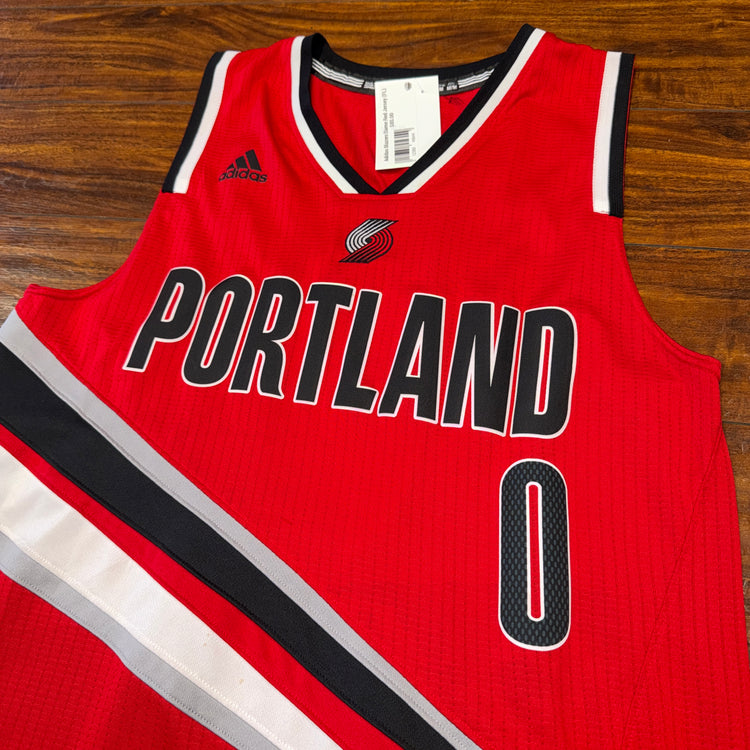 Adidas Portland Trail Blazers Damian Lillard Jersey Sz M