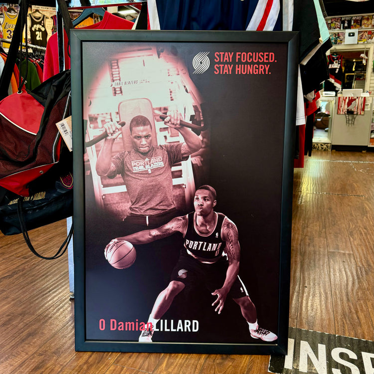 Stay Focused Damian Lillard Framed Poster