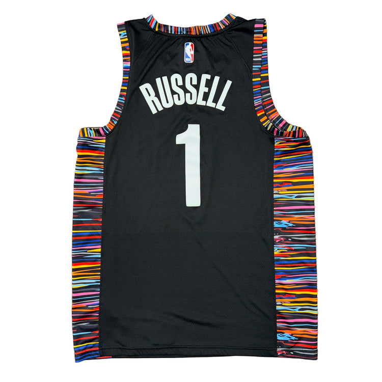 Nike Brooklyn Nets Deangelo Russell City Edition Jersey Sz L