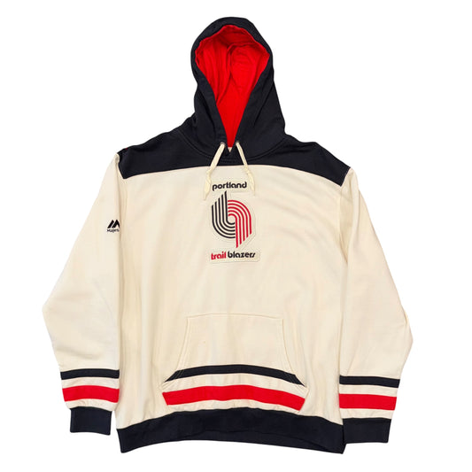 Majestic Hardwood Classics Portland Trail Blazers Hoodie Sz 2X