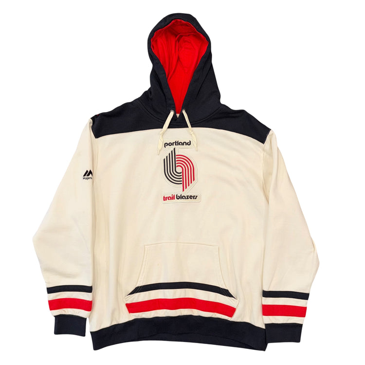 Majestic Hardwood Classics Portland Trail Blazers Hoodie Sz 2X
