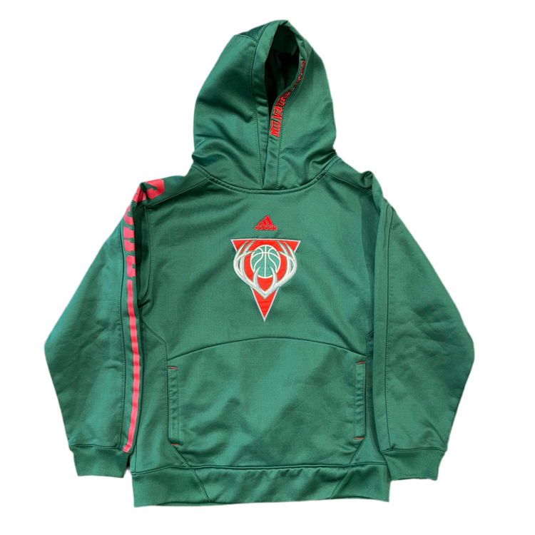 Adidas Milwaukee Bucks Hoodie Sz YM