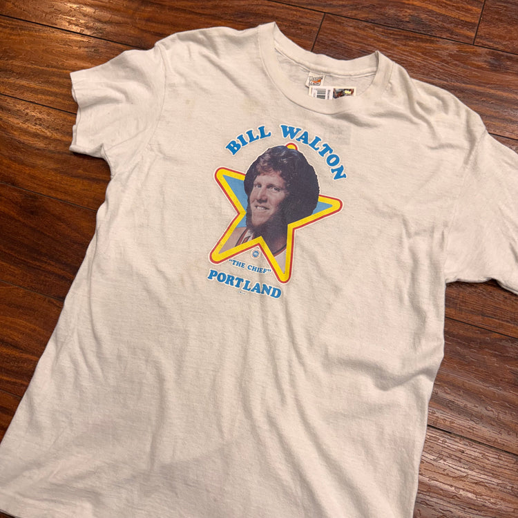 Hanes 70’s Blazers Walton "The Chief" Tee Sz L