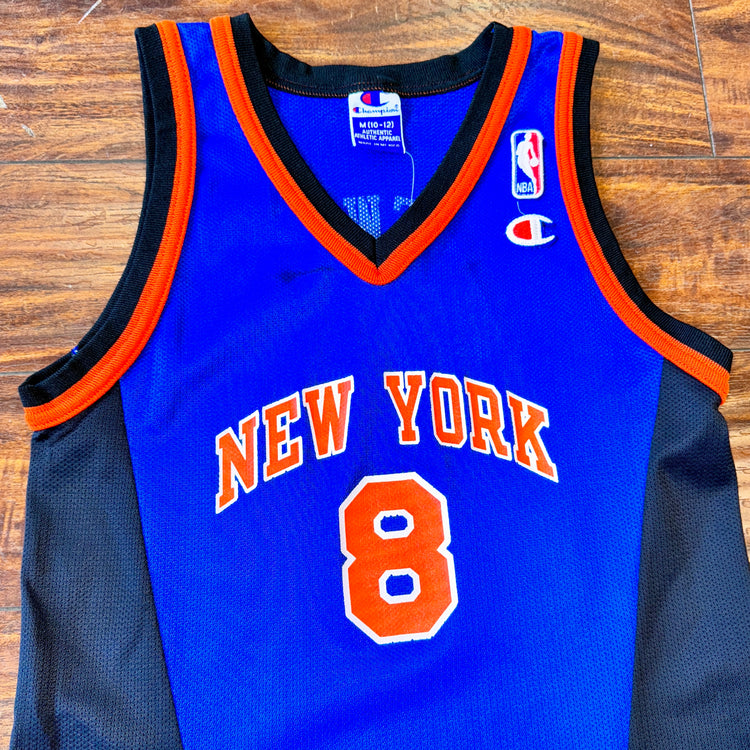 Champion New York Knicks Latrell Sprewell Jersey Sz YM