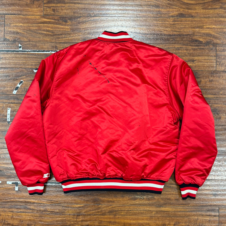 Starter Satin Chicago Bulls Jacket Sz XL