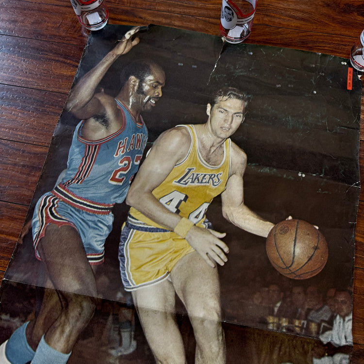 Lakers 1970 Jerry West Poster