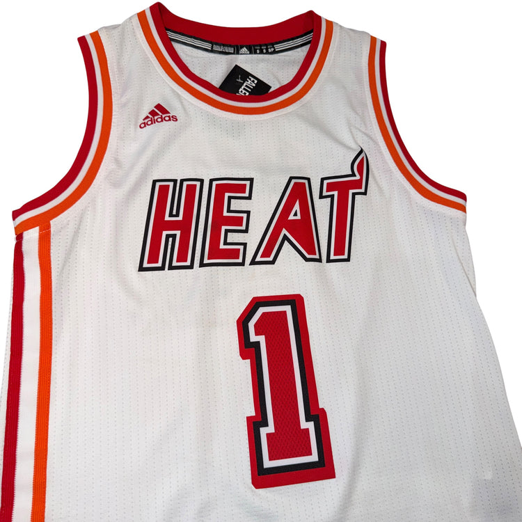 Adidas Hardwood Classics Miami Heat Chris Bosh Jersey Sz S