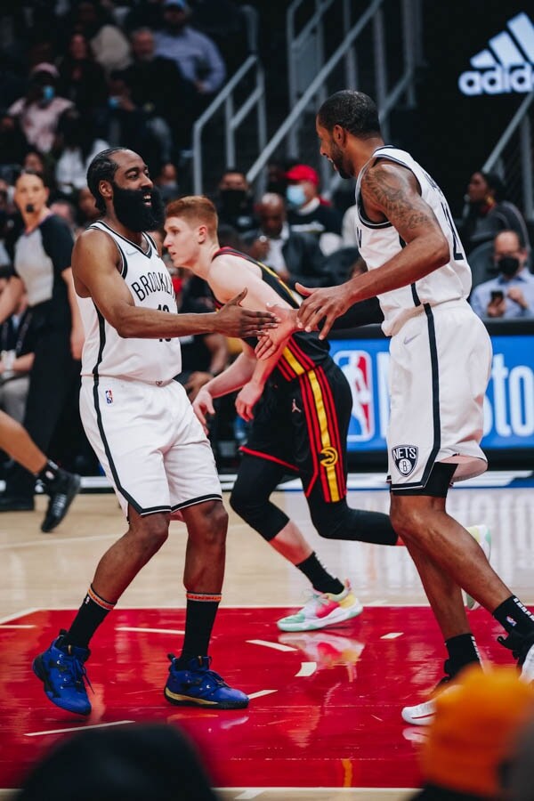 Nike Game Worn Brooklyn Nets James Harden Jersey Sz XL + 6 Length