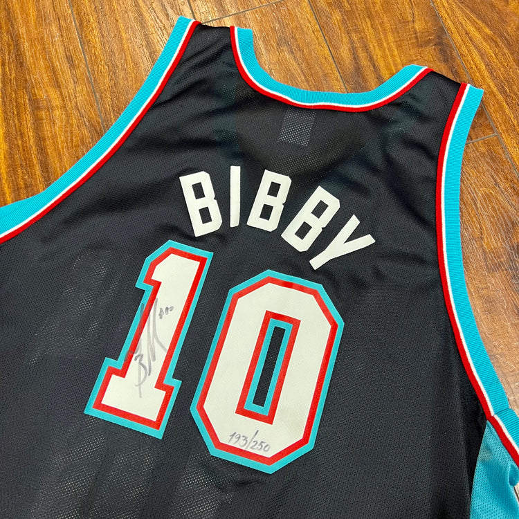 Champion Grizzlies Bibby Autographed Jersey