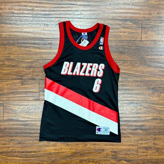 Champion 90's Blazers Bonzi Wells Jersey Sz M