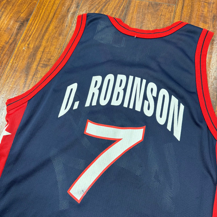 Champion USA 1996 David Robinson Jersey Sz L