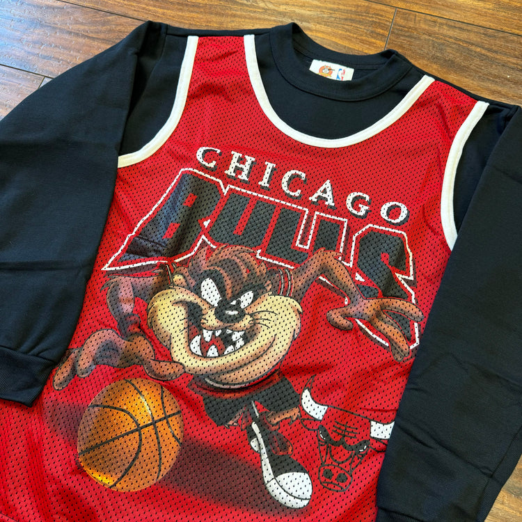 NBA 90’s Bulls Taz Crewneck Youth XL