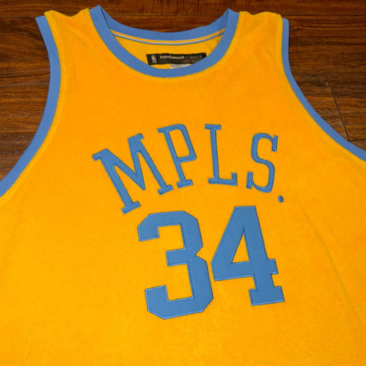 Reebok Los Angeles Lakers Shaq Towel Jersey Sz XL