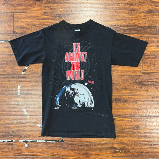 "Us Against The World" Portland Trail Blazers Tee Sz M