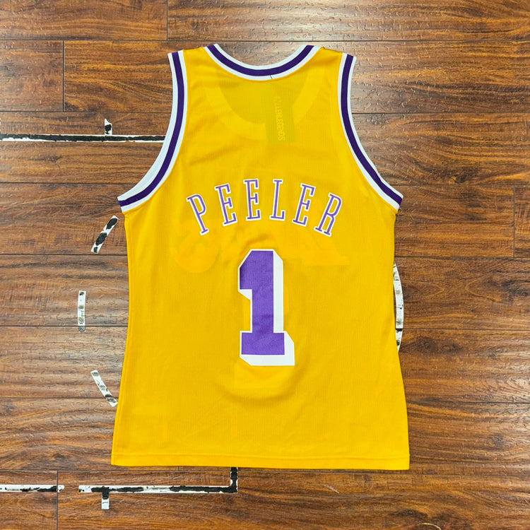 Champion Anthony Peeler Lakers NBA Jersey Sz M