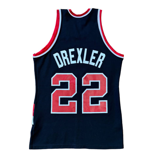 Sand-Knit 80’s Blazers Clyde Drexler Jersey Sz M