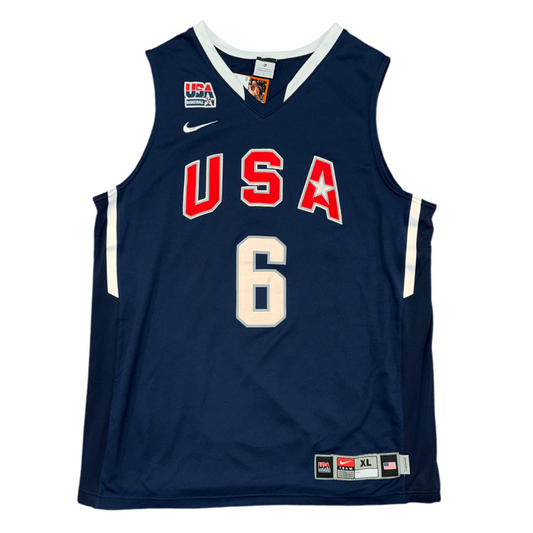 Nike 2010 FIBA LeBron James USA Jersey Sz XL