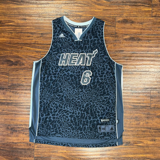 Adidas Limited Edition Miami Heat Lebron James Jersey Sz 2X