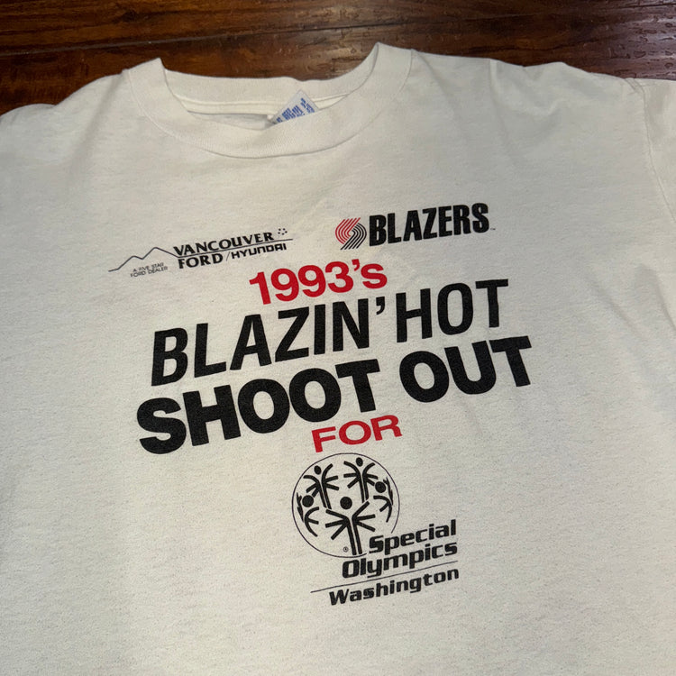 (Signed) Cliff Robinson 1993 Blazers Hot Shootout For the Special Olympics Sz XL