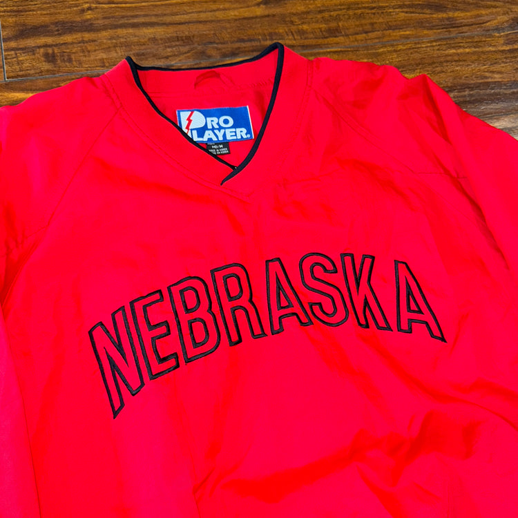 Pro Player Nebraska Huskers Windbreaker Sz M