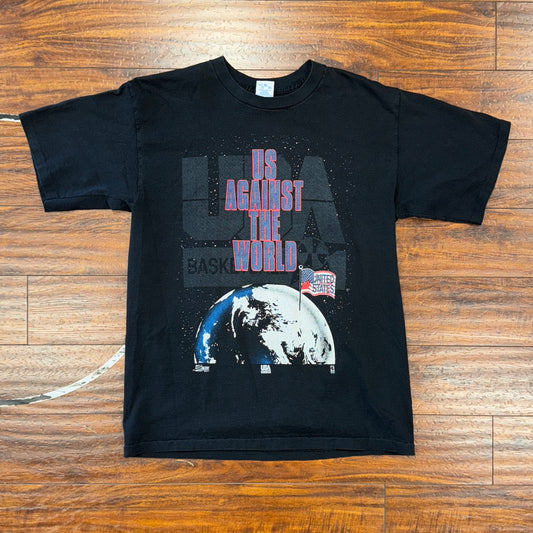 Salem Sportswear “US Against The World” Tee USA Tee Sz L