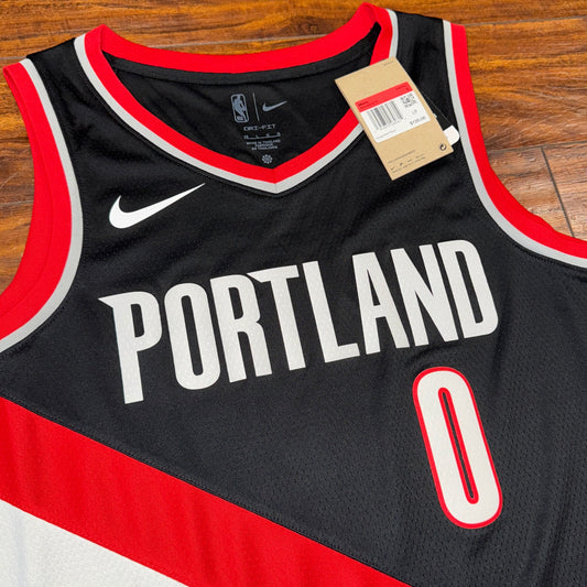 NWT Nike Portland Trail Blazers  BLK Jersey Sz L