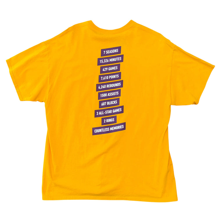 Los Angeles Lakers " Thanks Pau" Tee Sz XL