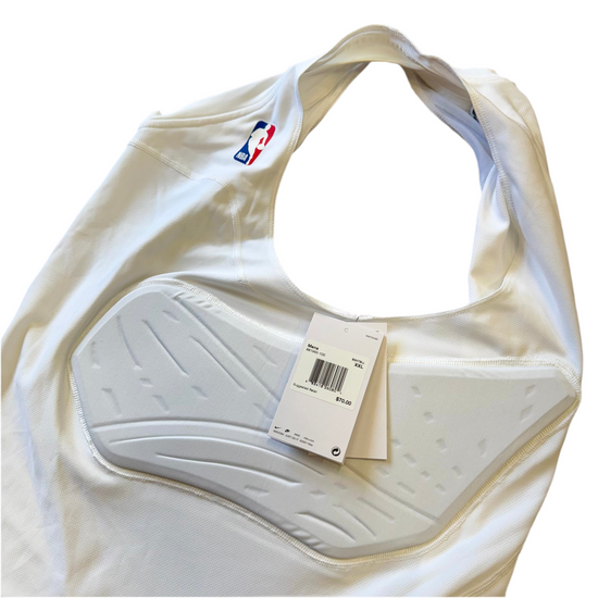 Nba Compression Pads Nike Pro NBA Hyperstrong Padded Compression Tank White Men’s Multiple