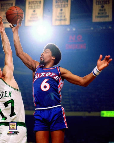 Reebok Hardwood Classics 1976-77 Philadelphia 76ers Julius Erving Away Jersey Sz S