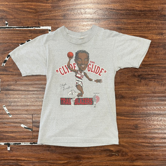 Screen Stars Portland Trail Blazers Clyde Drexler Character Tee Sz S