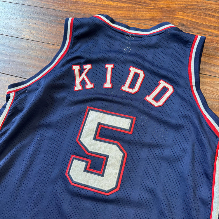 Reebok 00’s Authentic New Jersey Nets Jason Kidd Jersey Sz 2X