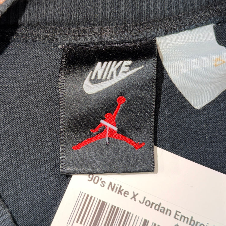 90's Nike X Jordan Embroidered Tee Sz L