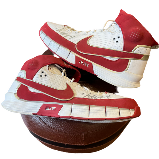 Nike Elite 2007 Josh McRoberts Autographed Game Worn Sample Shoes Men’s 18