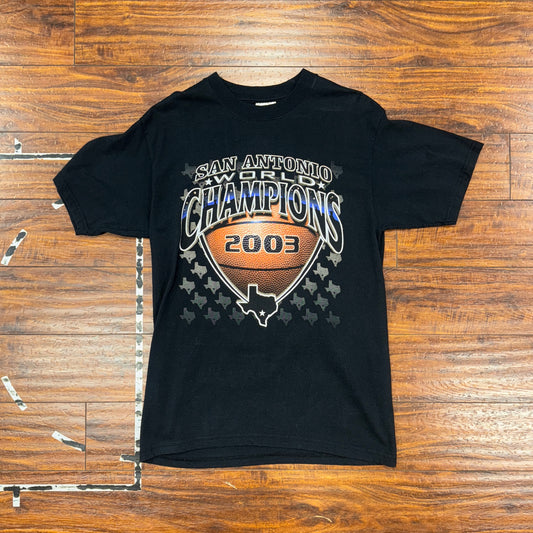 Jerzees San Antonio Spurs 2003 NBA Champs Tee Sz M