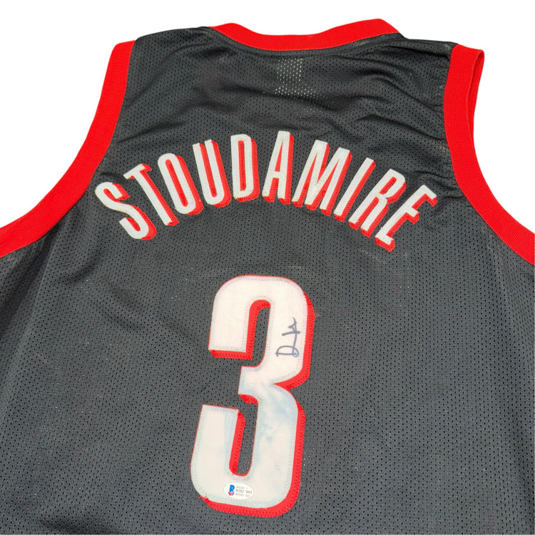 Signed Portland Trail Blazers Damon Stoudamire Jersey Sz XL