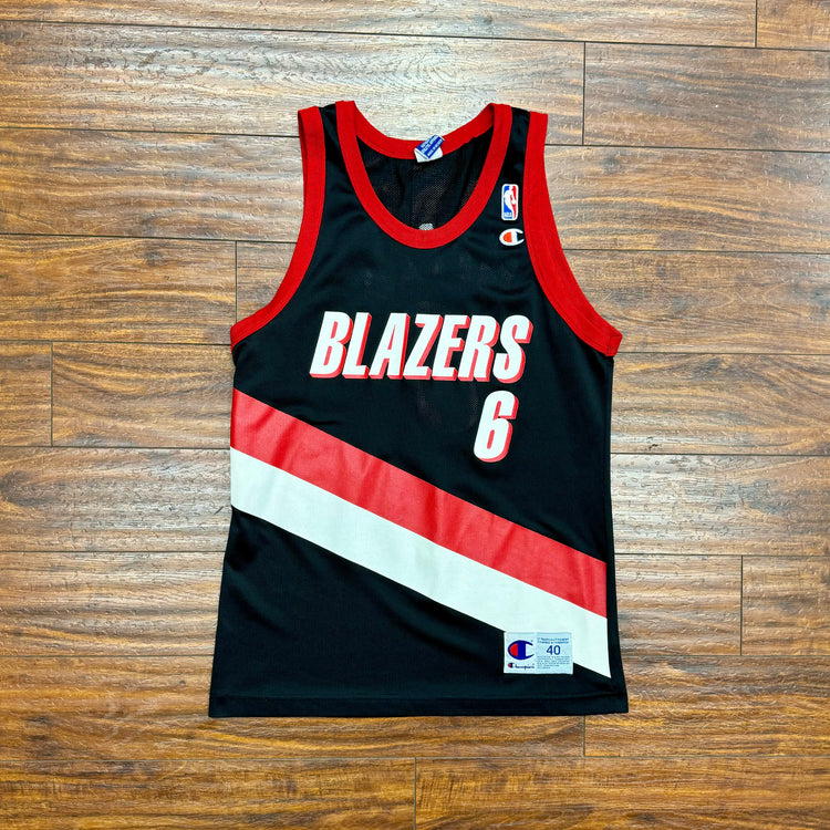 Champion 90's Blazers Bonzi Wells Jersey Sz M