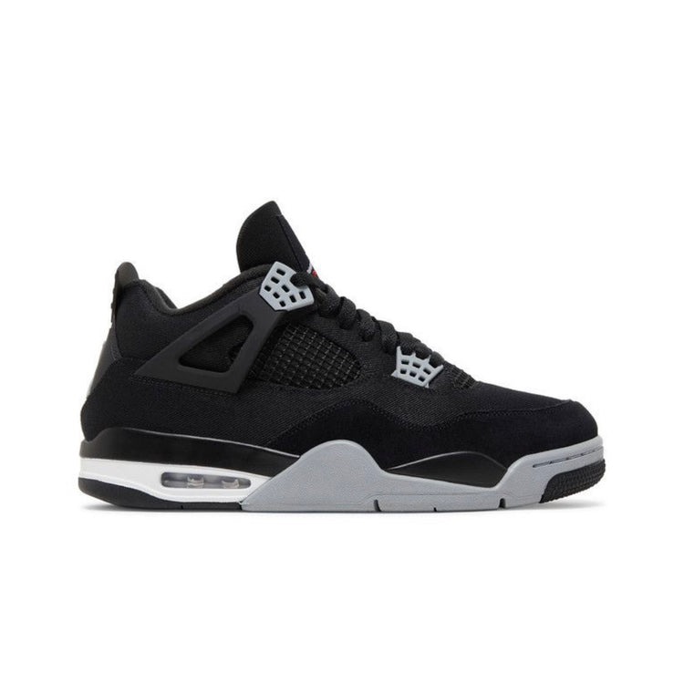 Jordan 4 Retro Black Canvas Deadstock