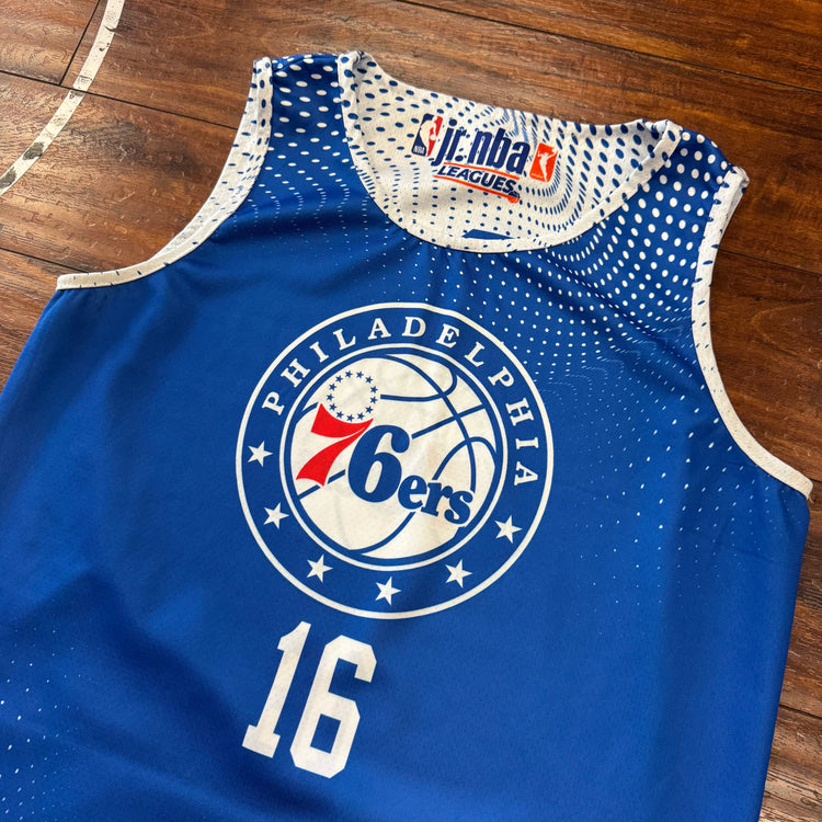 Jr. NBA Phila 76ers Reversible Jersey Sz YXL