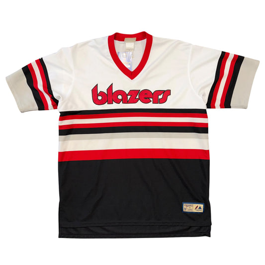 Majestic Hardwood Classic Portland Trail Blazers Warm Up Sz 2X