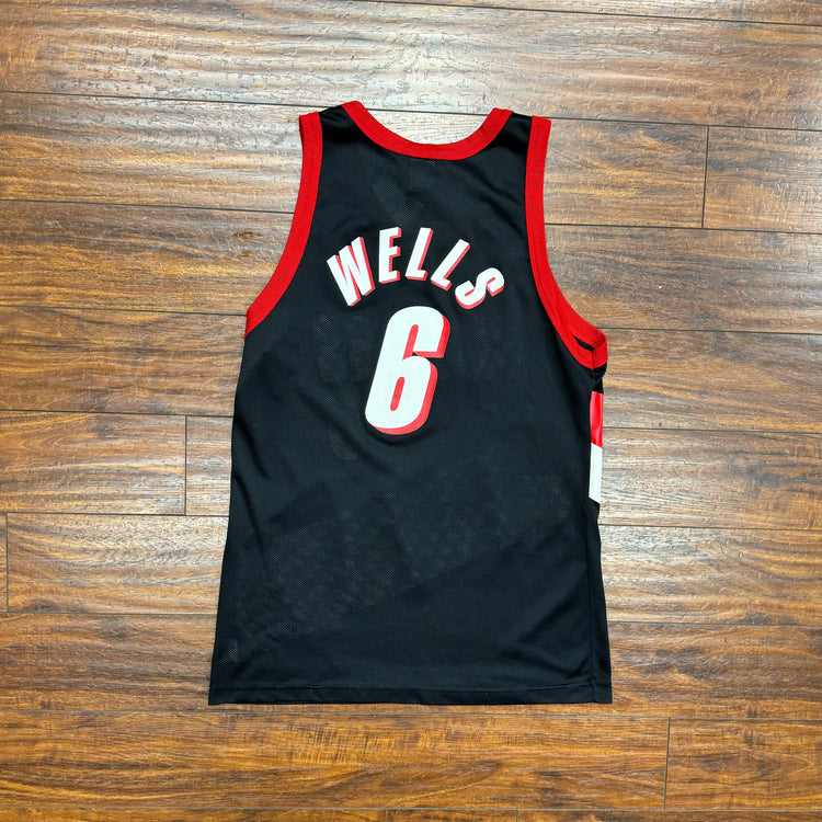 Champion 90's Blazers Bonzi Wells Jersey Sz M